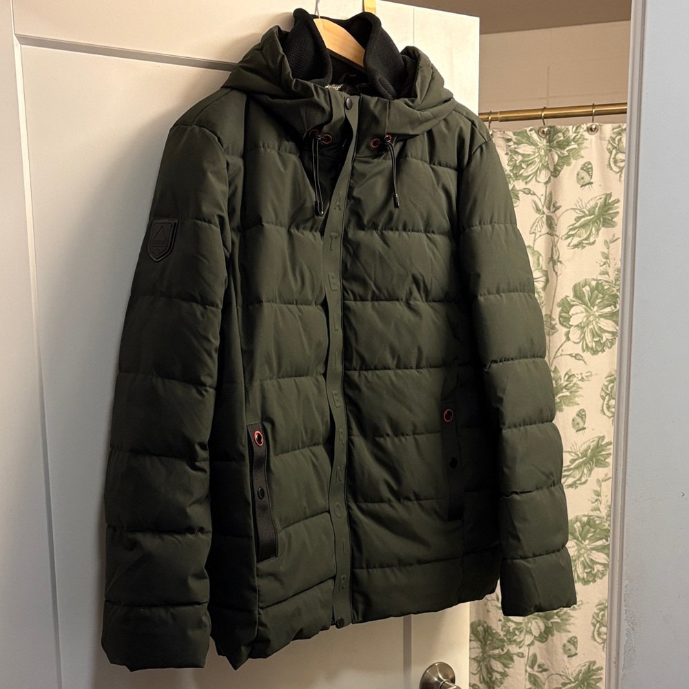 Men's Atelier Noir Green Puffer Jacket